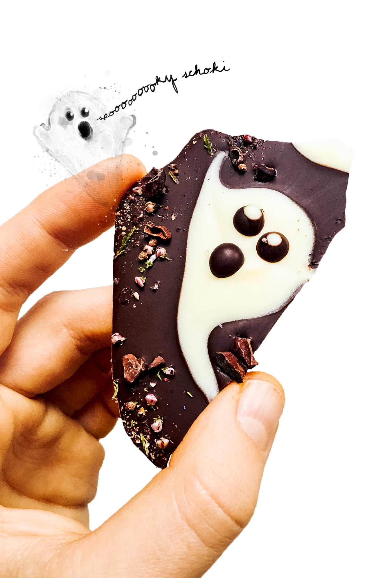 Spooky Schoki mit Gespenstern aus Schokolade fÃ¼r Halloween